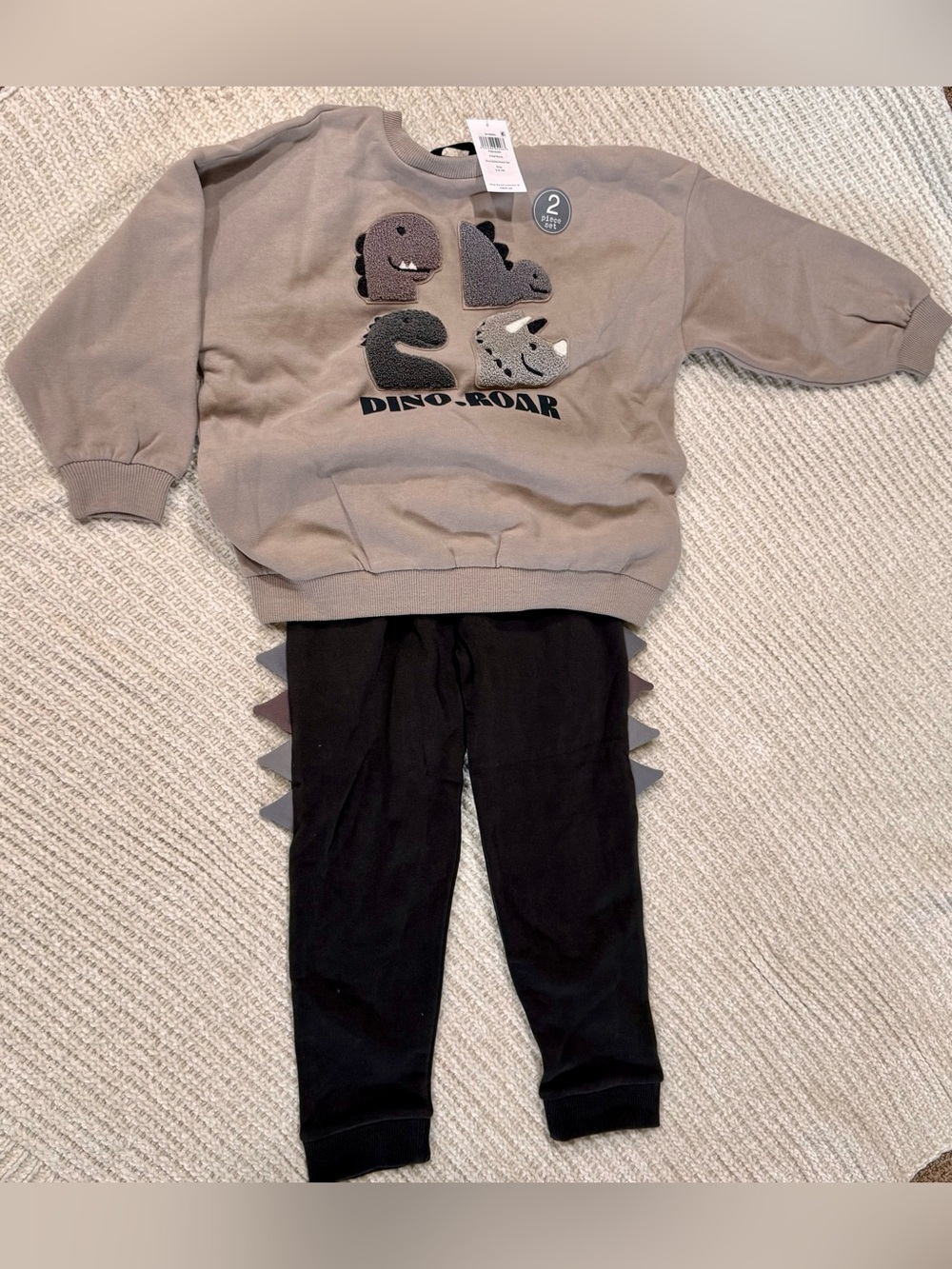 Next NWT Dino Spike Sweatshirt and Joggers Set Size 5-6Y Boys